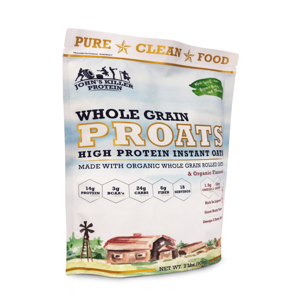 PROATS – High Protein Organic Instant Oats With Organic Flaxseed