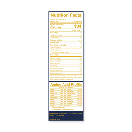 Unsweetened Unflavored Grass Fed Native Whey Protein - Image 6