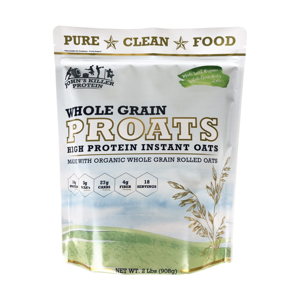 PROATS - High Protein Organic Oatmeal. Unsweetened and unflavored made with organic glyphosate free protein.