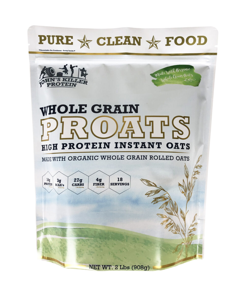 PROATS - High Protein Organic Oatmeal. Unsweetened and unflavored made with organic glyphosate free protein.