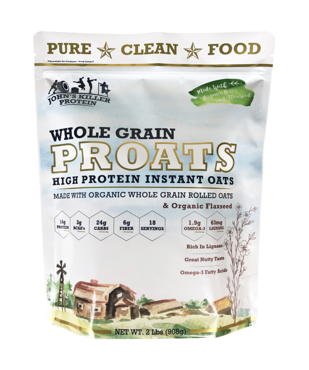 POATS - organic oatmeal with protein. Unflavored and unsweetened. Made with Glyphosate Free Organic Oatmeal