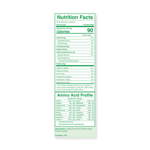 Lean Blend® - Unsweetened Certified Grass-Fed Irish Isolate - Image 6