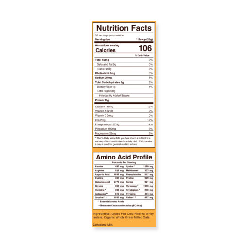 Organic Oats And Grass-Fed Whey Protein - Unsweetened - Image 6