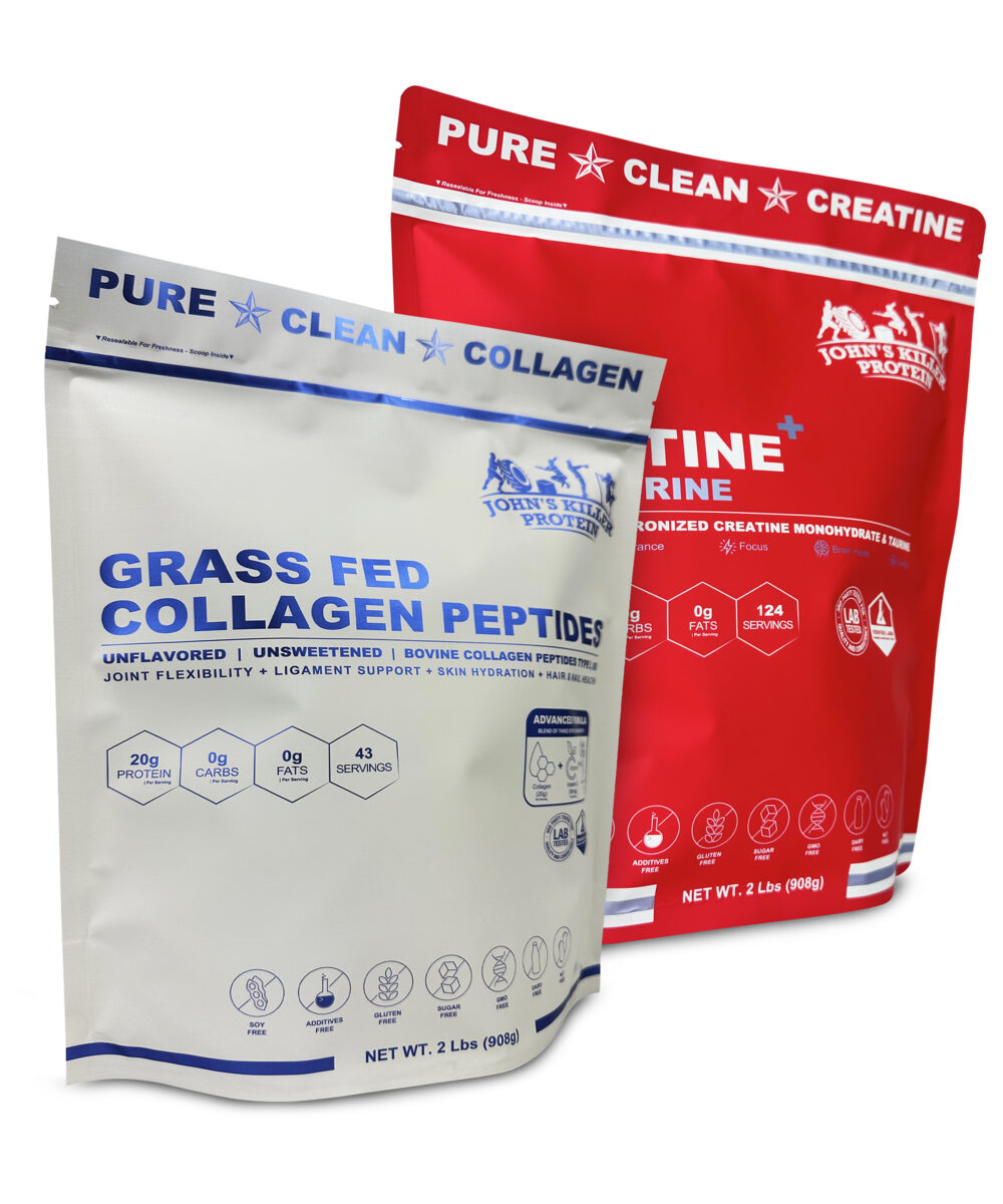 Grass Fed Collagen Peptides Creatine+ taurine Bundle